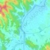 Jusan topographic map, elevation, terrain