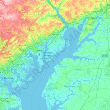 Taylor Island topographic map, elevation, terrain