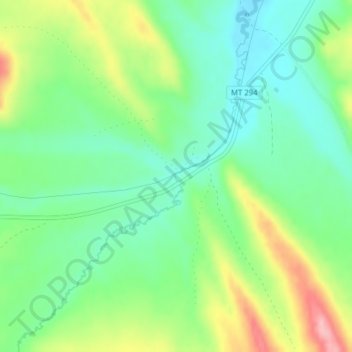 Bruno topographic map, elevation, terrain