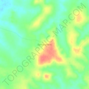 Bethelehem topographic map, elevation, terrain