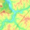 Sulphur topographic map, elevation, terrain