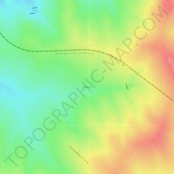 Deora topographic map, elevation, terrain