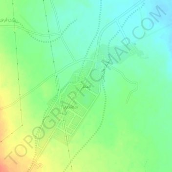 Al Amar topographic map, elevation, terrain
