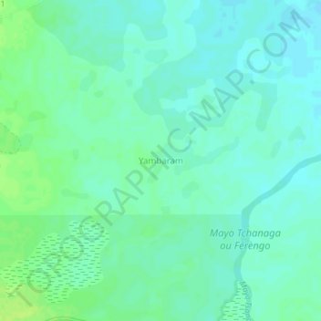 Yambaram topographic map, elevation, terrain