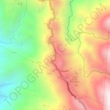 Banangan View Deck topographic map, elevation, terrain