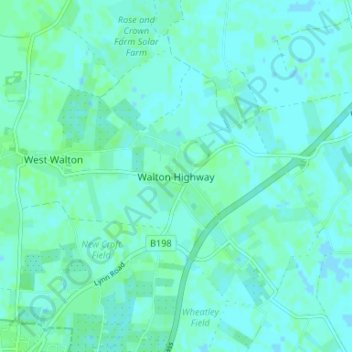 Walton Highway topographic map, elevation, terrain