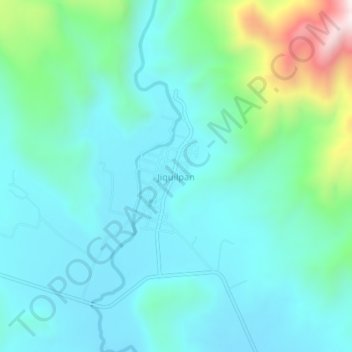 Jiquilpan topographic map, elevation, terrain