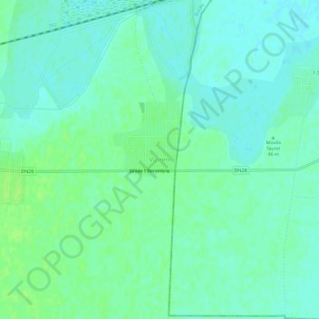 Vizireni topographic map, elevation, terrain