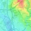 Hillyfields topographic map, elevation, terrain
