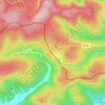 Sohl topographic map, elevation, terrain