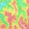 Le Bourg topographic map, elevation, terrain