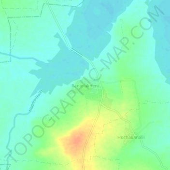 Ranjolakheni topographic map, elevation, terrain