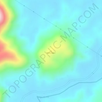Bukit Kapur topographic map, elevation, terrain