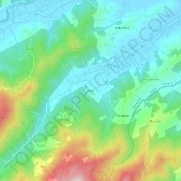 Ripoli topographic map, elevation, terrain