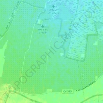 El Mallorquí topographic map, elevation, terrain