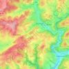 Ahlendung topographic map, elevation, terrain