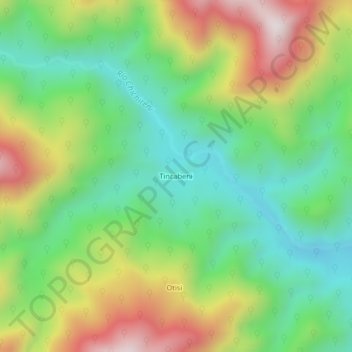 Tincabeni topographic map, elevation, terrain