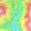 Gorges du Cians topographic map, elevation, terrain