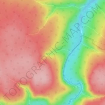 Laviolette Gulch topographic map, elevation, terrain