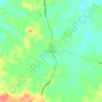 Escarralao topographic map, elevation, terrain
