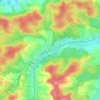 Wollmetshofen topographic map, elevation, terrain