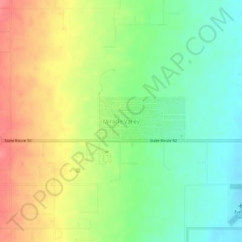 Miracle Valley topographic map, elevation, terrain