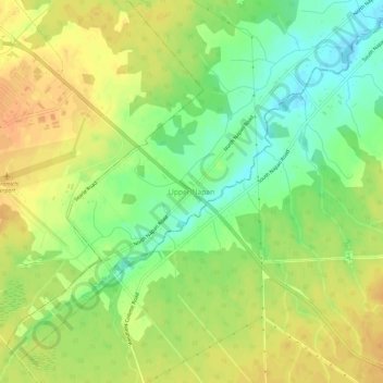 Upper Napan topographic map, elevation, terrain