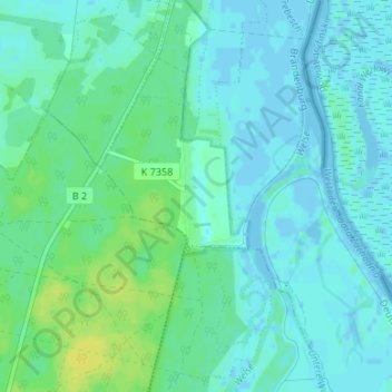 Friedrichsthal topographic map, elevation, terrain