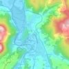 El Camino topographic map, elevation, terrain