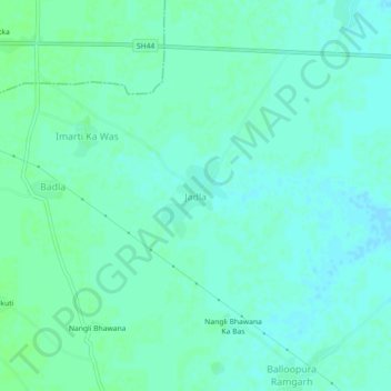 Jadla topographic map, elevation, terrain