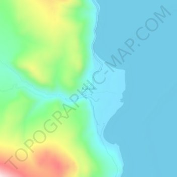 Karzok topographic map, elevation, terrain