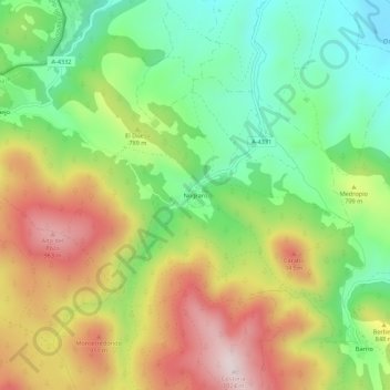Nograro topographic map, elevation, terrain