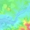 Gages-Montrozier topographic map, elevation, terrain