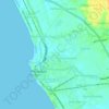 Rawang topographic map, elevation, terrain