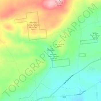 Irondale topographic map, elevation, terrain