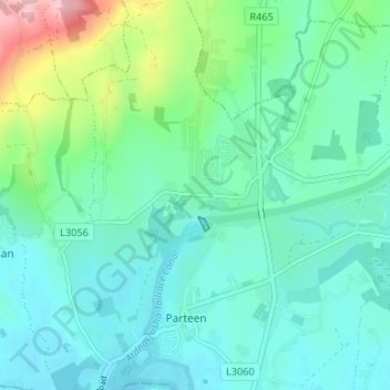 Ardnacrusha topographic map, elevation, terrain