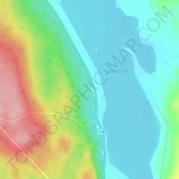 Lillsved topographic map, elevation, terrain