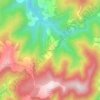 Abraído topographic map, elevation, terrain