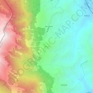 Meta topographic map, elevation, terrain