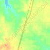 Powderly topographic map, elevation, terrain