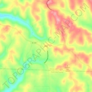 Peoli topographic map, elevation, terrain