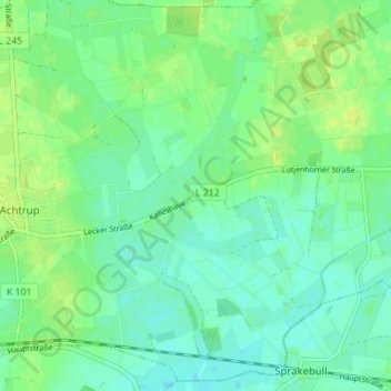 Kalleshave topographic map, elevation, terrain