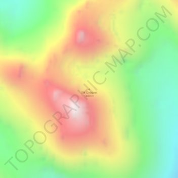 Iffit Qaqqaat topographic map, elevation, terrain