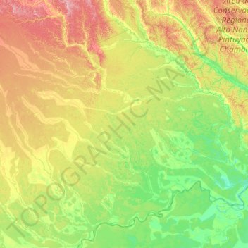 Loreto topographic map, elevation, terrain