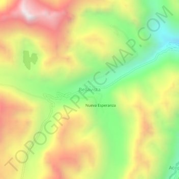 Bellavista topographic map, elevation, terrain