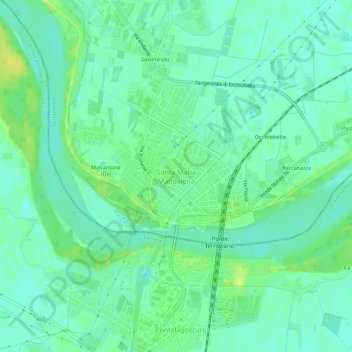 Santa Maria Maddalena topographic map, elevation, terrain