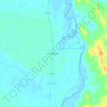 Hodges Park topographic map, elevation, terrain