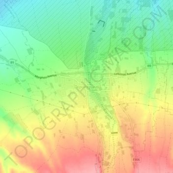 Peristerona topographic map, elevation, terrain