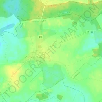 Rouge Grange topographic map, elevation, terrain