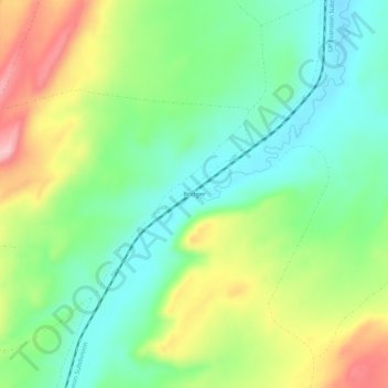 Bridger topographic map, elevation, terrain